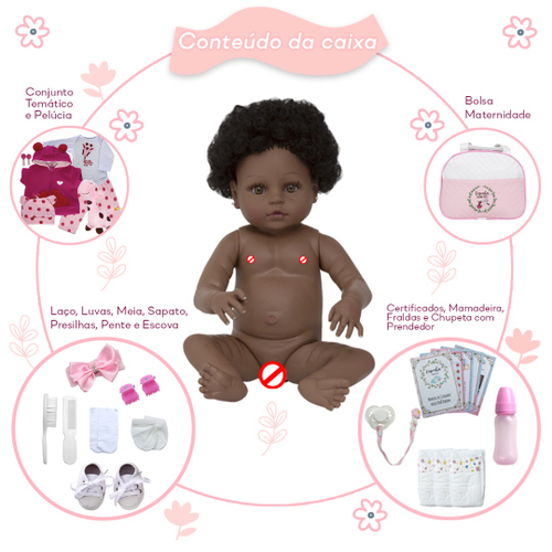 Boneca Bebê Reborn Girafinha NKP em Promoção é no Bondfaro