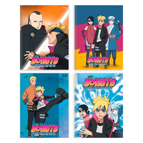 4 Caderno Boruto Naruto Brochurão + Brinde Escolar Capa Dura - Tem Tem  Digital - Brinquedos e Papelaria, aqui tem!