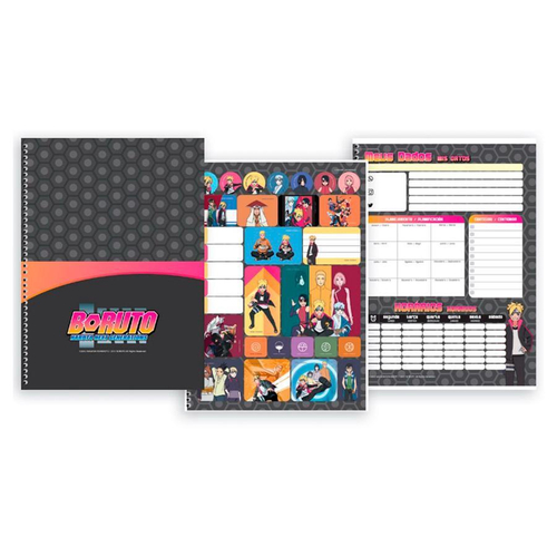 Caderno Brochura Boruto Naruto 80 Folhas 1 Matéria - SD - Shop