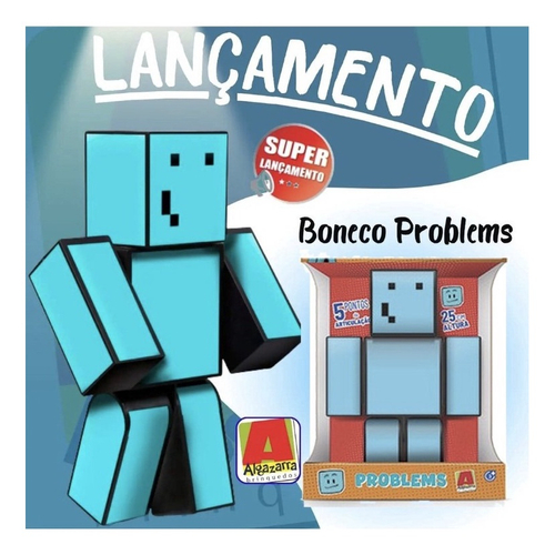 Boneco r Problems Minecraft Articulado - 25 cm Algazarra