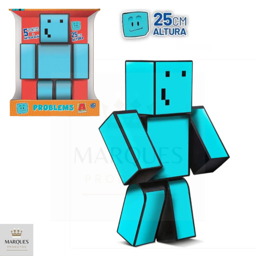 Boneco Athos 25 cm Minecraft Algazarra Orriginal