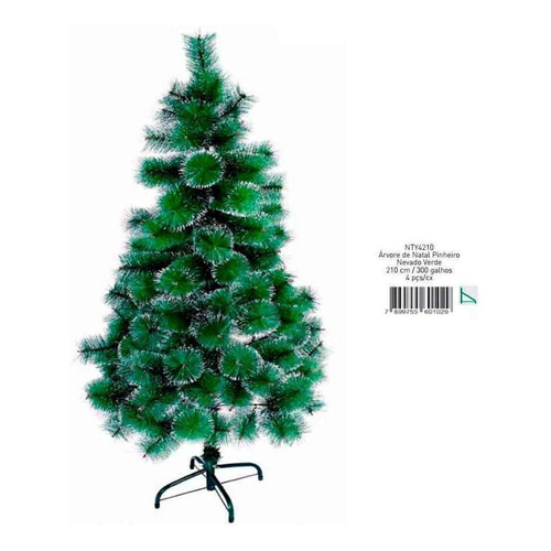 Árvore De Natal Luxo Imperial Noruega 210cm 1086 Galhos