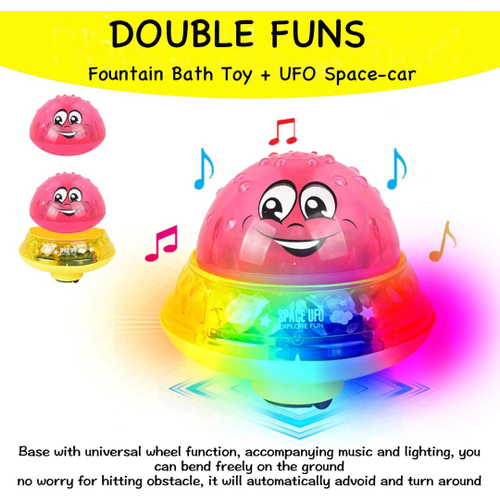 Engraçado infantil brinquedos de banho indução elétrica bebê bola sprinkler  com luz música crianças água jogar bola brinquedos de banho crianças  presentes - AliExpress