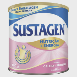 Complemento alimentar Sustagen morango, lata, 1 unidade com 400g Menor preço em Complemento alimentar Sustagen morango, lata, 1 unidade com 400g