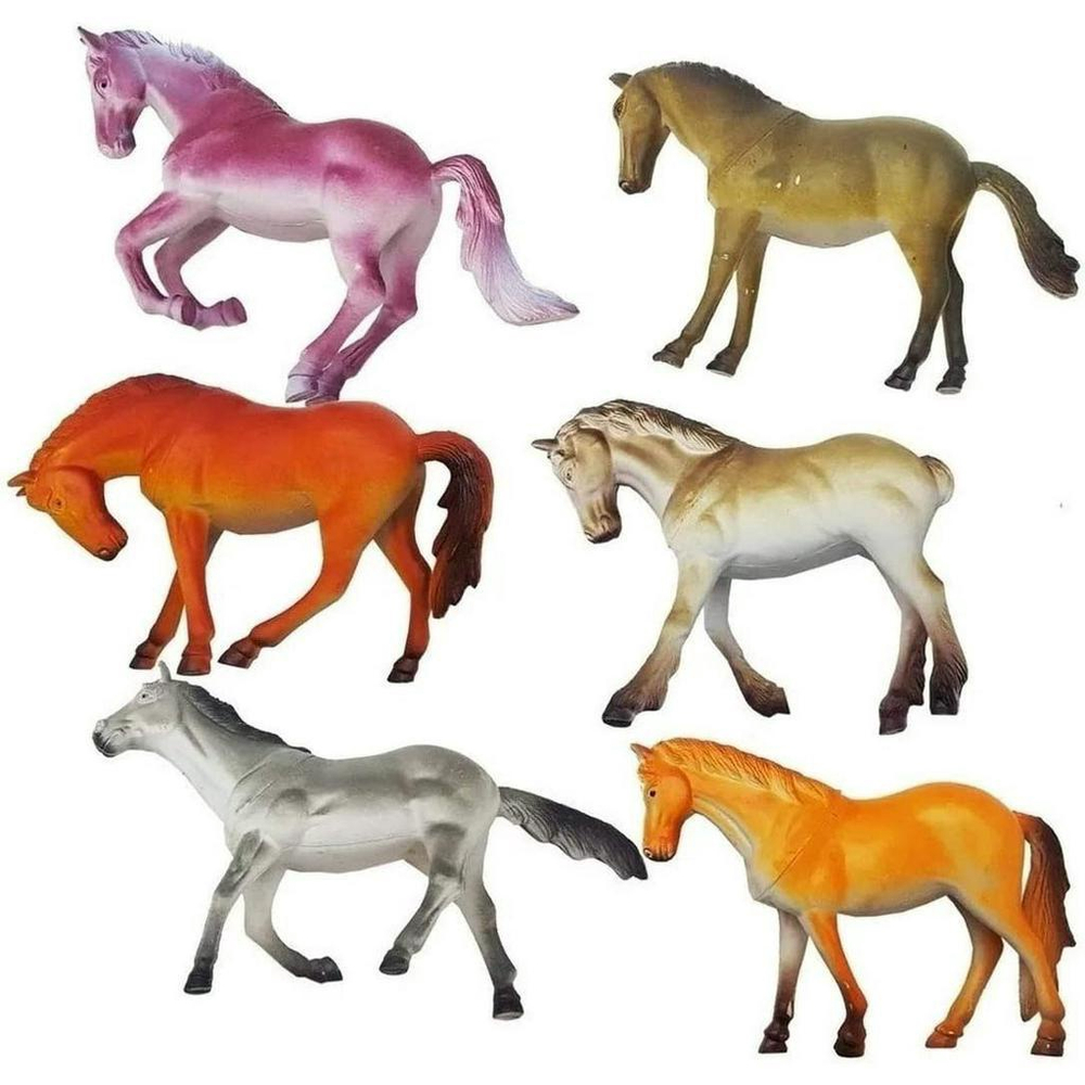 jojofuny 6 Unidades Cavalo De Relógio Miniaturas De Cavalos Brinquedos  Legais Para Cavalos Brinquedos De Cavalos Pequenos Brinquedo Infantil  Plástico Filho Animal Cavalo Pulando