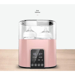 Aquecedores de mamadeira esterilizadores desinfecção de mamadeira leite quente rápido multifuncional termostato inteligente automático rosa