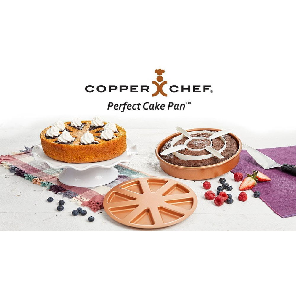 Copper chef clearance perfect cake pan