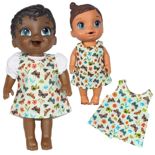 Kit roupa de boneca baby alive - jardineira masha em Promoção na Americanas