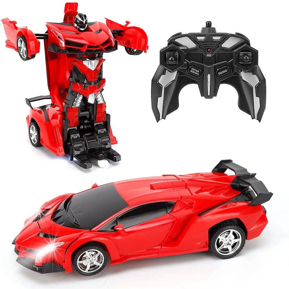 Robô De Carros RC Recarregável De 2,4 Ghz Para Controle Remoto Infantil  Transform Robot Car