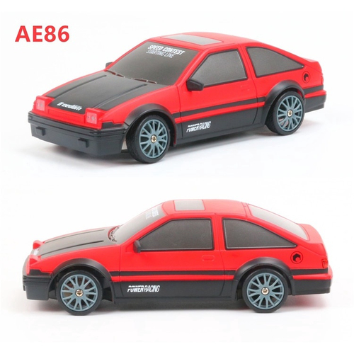 4WD rc Drift Car Toy 2.4G Rapid Drift Racing Car Remote Control gtr Modelo AE86 Ve culo Brinquedos de carro rc Cars Vermelho