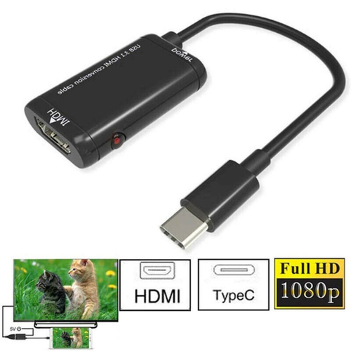 Adaptador de TV a cabo USB 3.1 Tipo C para hdmi para cabo conversor de telefone celular inteligente