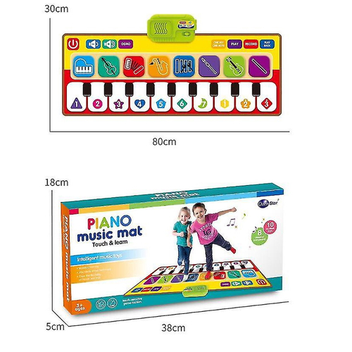 Tapete Musical  jogo musical macio,teclado piano musical para