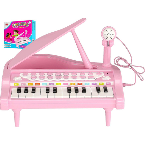 Mini Teclado Infantil Piano Brinquedo Vermelho -Music Center - My