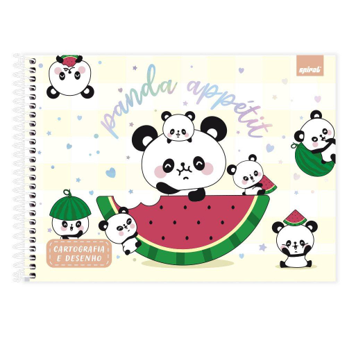 Agenda Diária Panda 2024 176 Folhas 2489625 Spiral Ten 1un