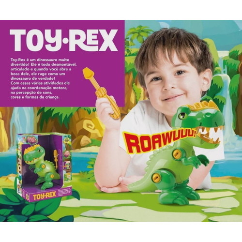 Dinossauro Monta Desmonta T-Rex Havan Toys - HBR0397