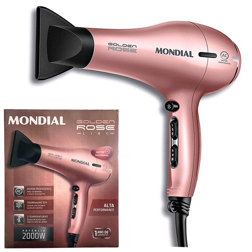 Secador De Cabelos Profissional 2000w Scp-01 Mondial Cor Golden rose 127V