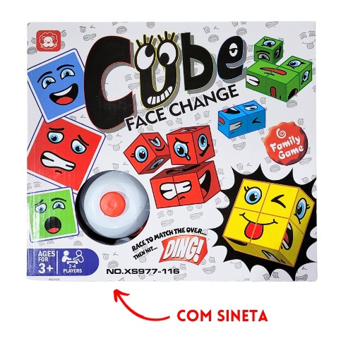 Jogo para família playcube mude de face divertido educativo em Promoção na  Americanas