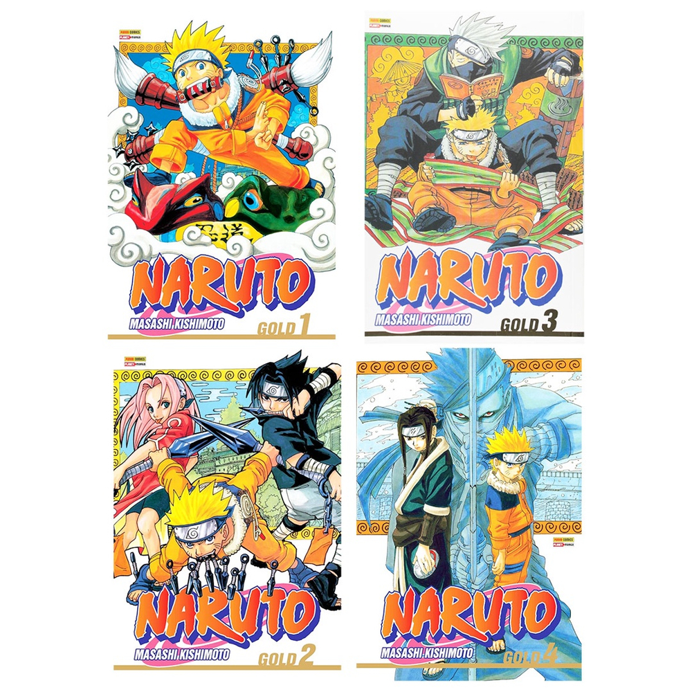 Kit de revistas de anime capa Naruto Akira e Bleach: Otaku USA