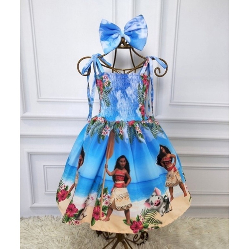 Vestido Infantil Princesa Tematico Moana Baby Luxo em Promoção na Americanas