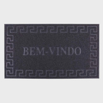 Capacho Vinil 40X60cm Bem Vindo Solecasa - Cinza