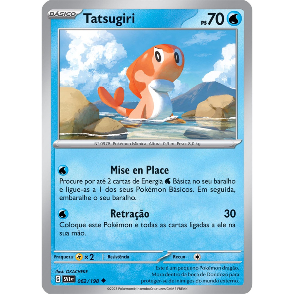 Carta Pokémon - Tatsugiri 62/198 - Escarlate Violeta SV1 - Copag