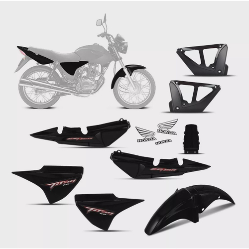 Kit Adesivo Honda Biz 125 Es 2008 Preto