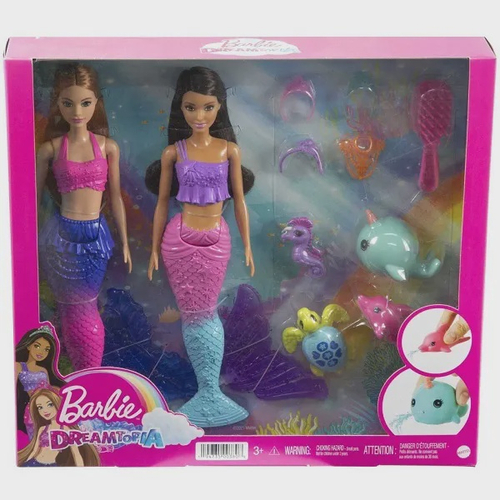 Boneca com Acessórios - Barbie Dreamtopia - Sereia Penteados