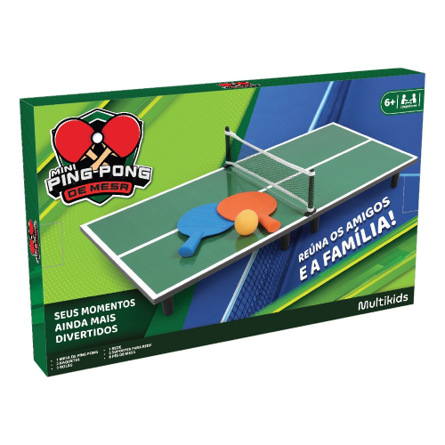 Mini mesa ping pong Júnior - modelo 1003 klopf - mdp 12mm + kit c/ 2  Raquetes e 3 Bolas 5055 em Promoção na Americanas