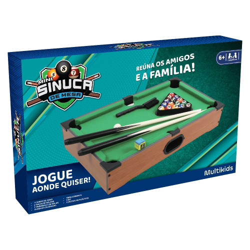 Jogo de Sinuca Infantil 22 Pçs World Brinquedos 9,5x31x51cm RF2986