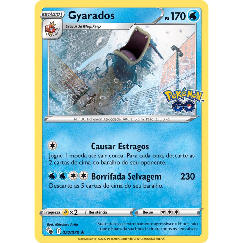 Carta Pokemon Gyarados V Português 028/203 Card Original Copag