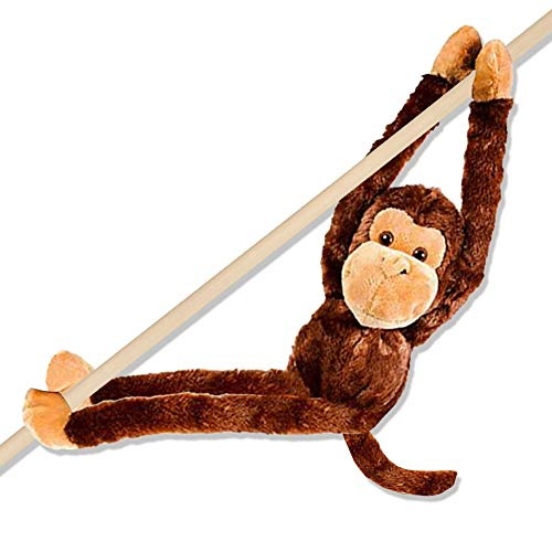 ArtCreativity Long Arm Plush Monkey 23 polegadas macaco suspenso com membros conect veis animal de pel cia ultra macio e huggable para crian as