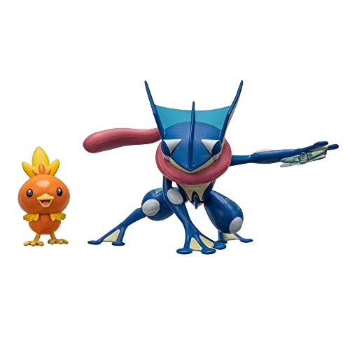 Pokemon figura de ação tipo água e tipo escuro greninja froakie