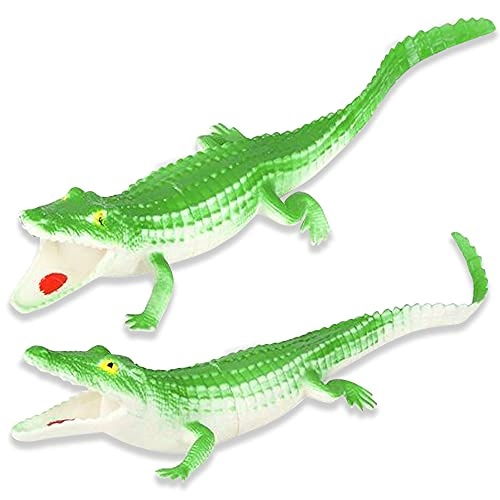 ArtCreativity Vinyl Alligator Toys for Kids Set of 2 Figurines