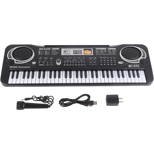 Teclado musical 61 teclas bigfun profissional infantil