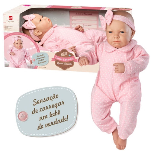 Boneca Bebe Reborn Original Macia Menina Verdadeira Top Real no Shoptime