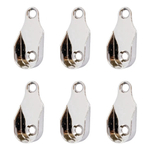 6 Suporte Para Guarda Roupa Tubo Cabideiro Oval Oblongo