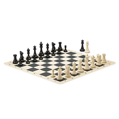 Vbestlife Chess, Torneio de Peso Jogo de Xadrez Jogo de Tabuleiro  Internacional Peças de Xadrez Completas Chessmen Set Black & White  International Chess Set (Grande 77mm) - Jogo de Dominó, Dama e