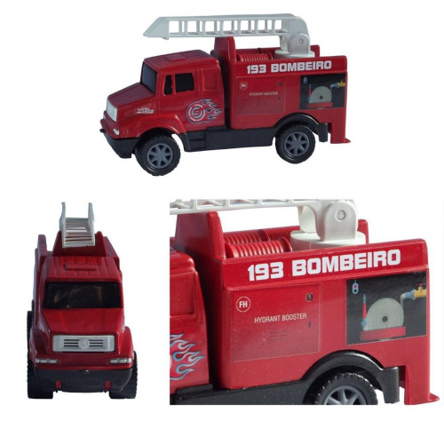 CAMINHÃO MINI TRUCK BOMBEIRO BRINQUEDO DE PLASTICO