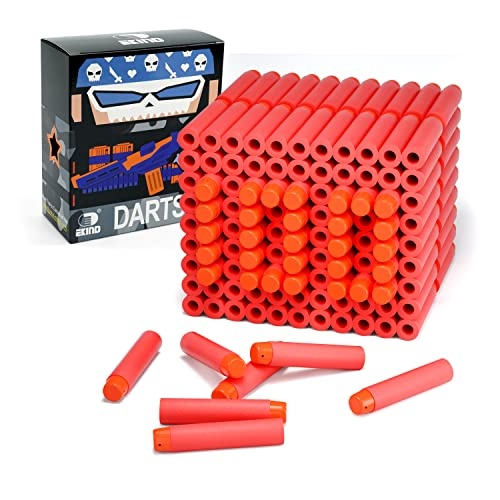 Arma de brinquedo hero fit vermelho 4 dardos