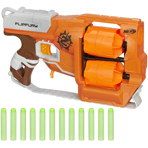 Nerf Elite Disruptor Blaster - 6-Dart Tambor Rotativo, 6 Dardos Oficiais  elite, Slam Fire, Dynamic Green (Exclusivo da )