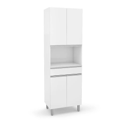 Paneleiro Top Class Espaço para Microondas 4 Portas 1 Gaveta Branco Brilho Batrol é boa?