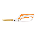 Fiskars Titanium Easy Action Scissors (No. 8), 8 Inch, Orange/White