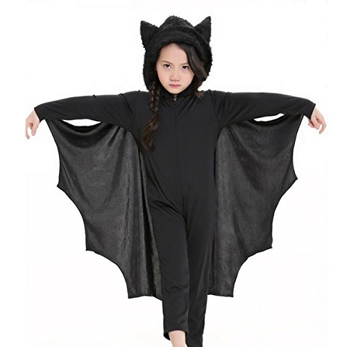 Fantasia Morcego Vampiro Luxo Capa Longo Halloween Infantil