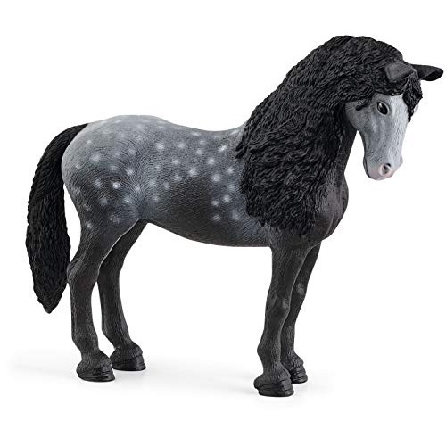 Vector Cavalo Realista Brinquedo Com Cauda Preta E Cabeça De Crina Closeup.  Pearl Mármore Cinza Garanhão Ou Gelding Boneca Para Bebês, Meninos E  Meninas Crianças Diversão. Brinquedo Animal Para Jogos, Aniversário,  Presente