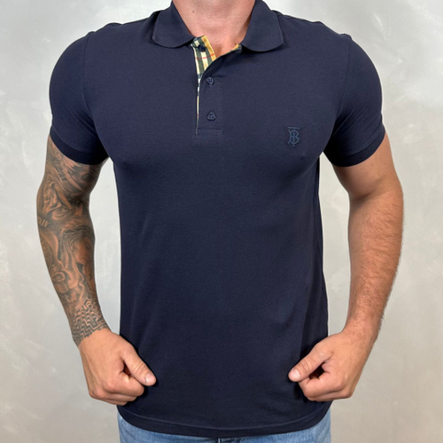 Polo burberry azul marinho hotsell