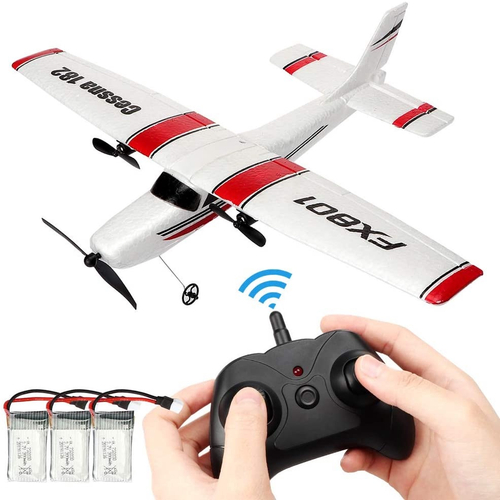 Brinquedo De Aeronave Rc 2.4ghz Controle Remoto Planador Asa