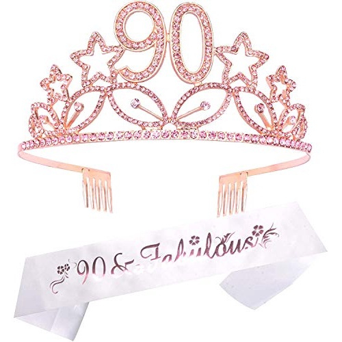 90th birthday tiara cheap