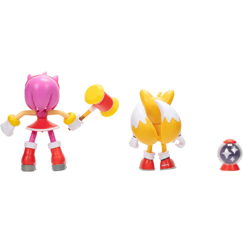 Sonic The Hedgehog Amy Tails Exclusive 4 Action Figure 2-Pack Modern Jakks  Pacific - ToyWiz