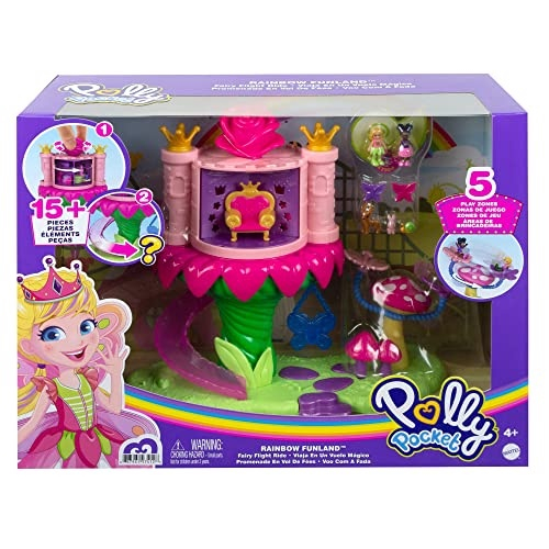 Polly Pocket Parque Divertido do Arco-Íris - Conjunto Fadas Polly - 15  Acessórios em Promoção na Americanas