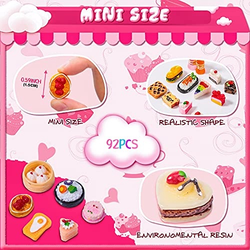 BESTonZON 5Pcs Comida Em Miniatura E Modelo De Jogo Conjunto De Cozinha Em  Miniatura Para Fazer Comida De Verdade Decoração Em Miniatura Mini Comida  Mini Comida Mini Alimentos Decorações De : 